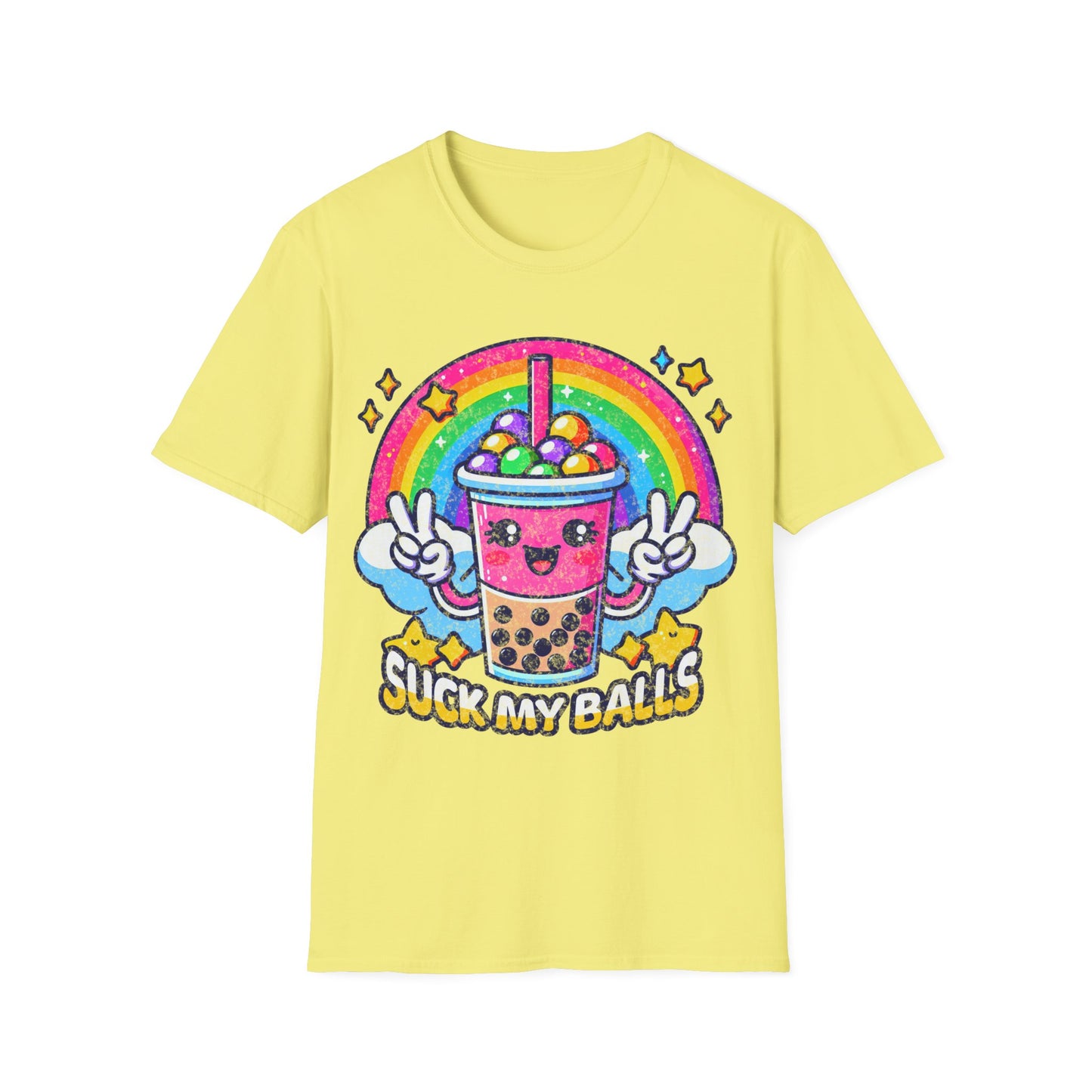 Suck My Balls Boba Tea Unisex Softstyle T-Shirt