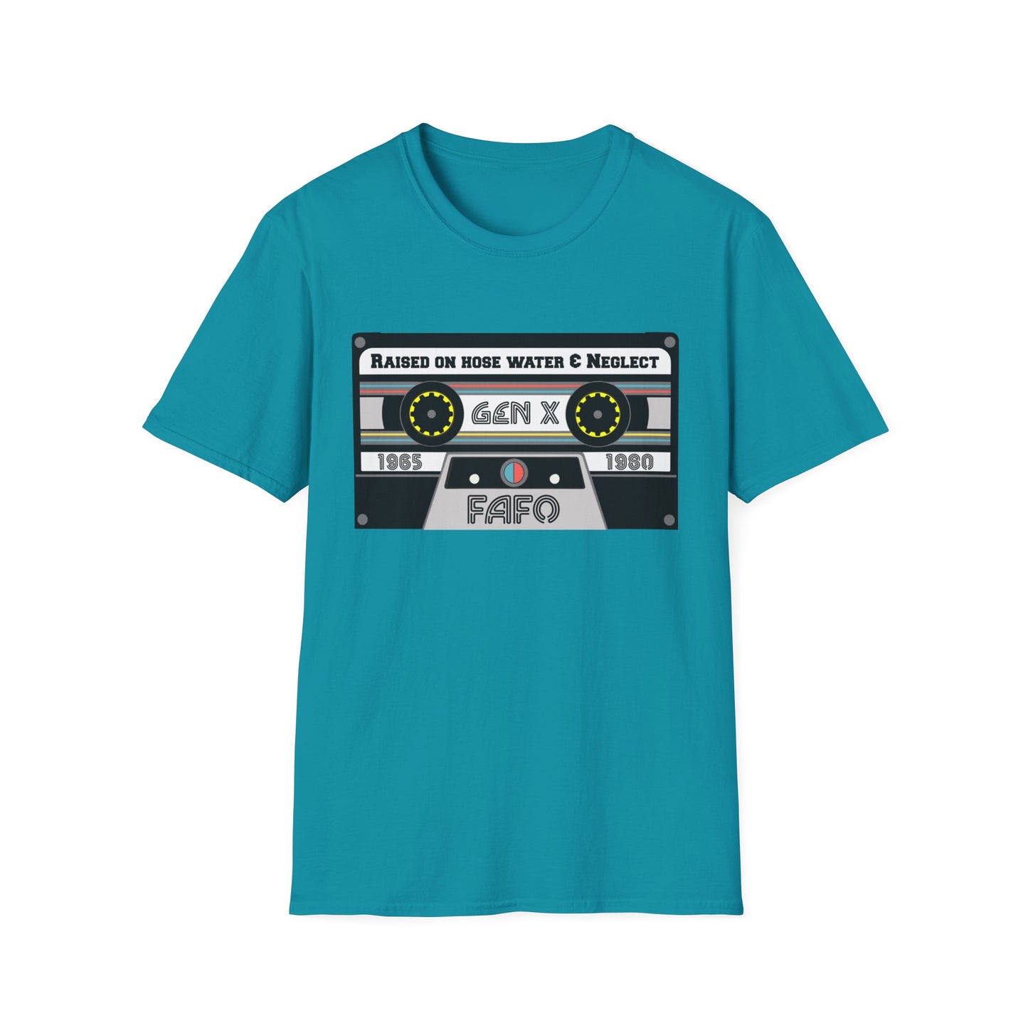 GenX FAFO Mixed Tape Unisex Softstyle T-Shirt