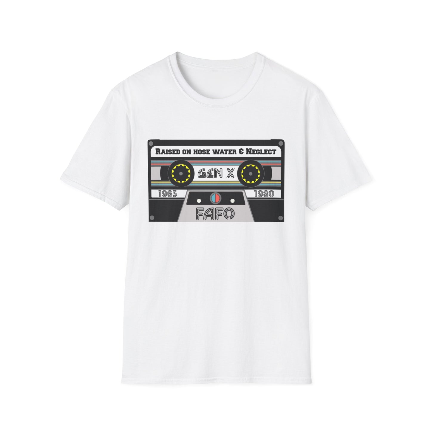 GenX FAFO Mixed Tape Unisex Softstyle T-Shirt