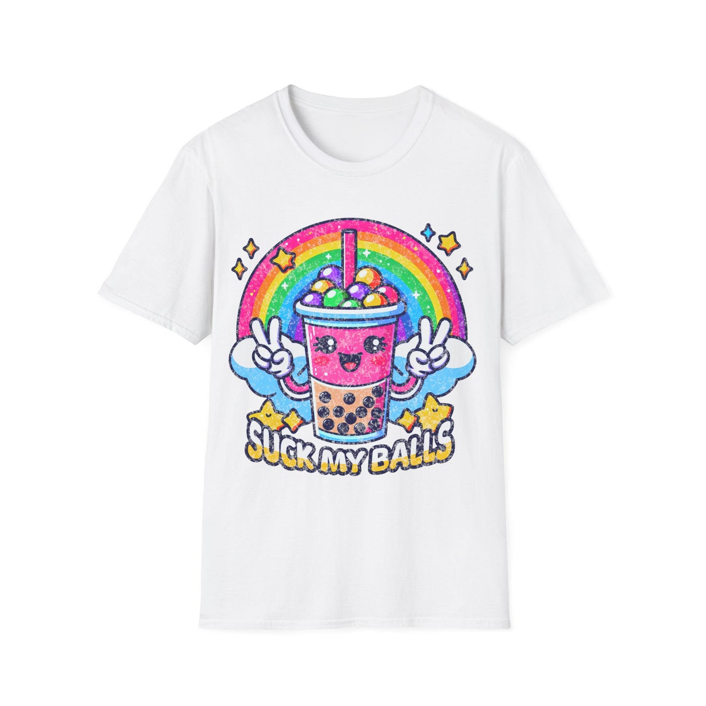 Suck My Balls Boba Tea Unisex Softstyle T-Shirt