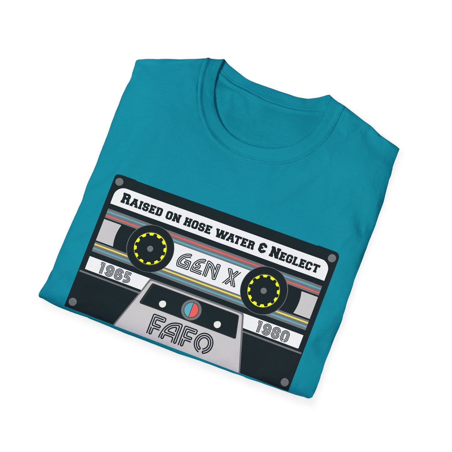 GenX FAFO Mixed Tape Unisex Softstyle T-Shirt