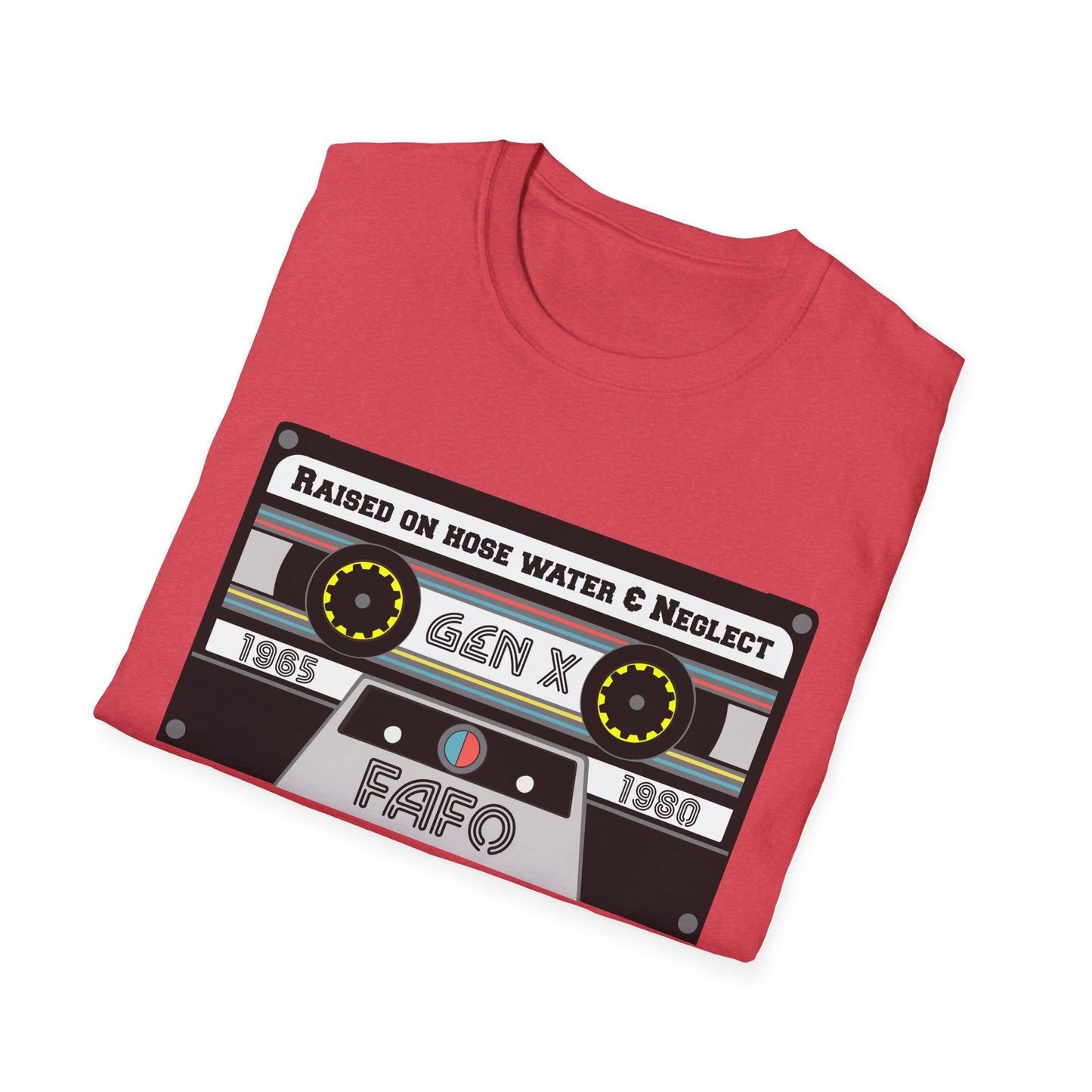 GenX FAFO Mixed Tape Unisex Softstyle T-Shirt