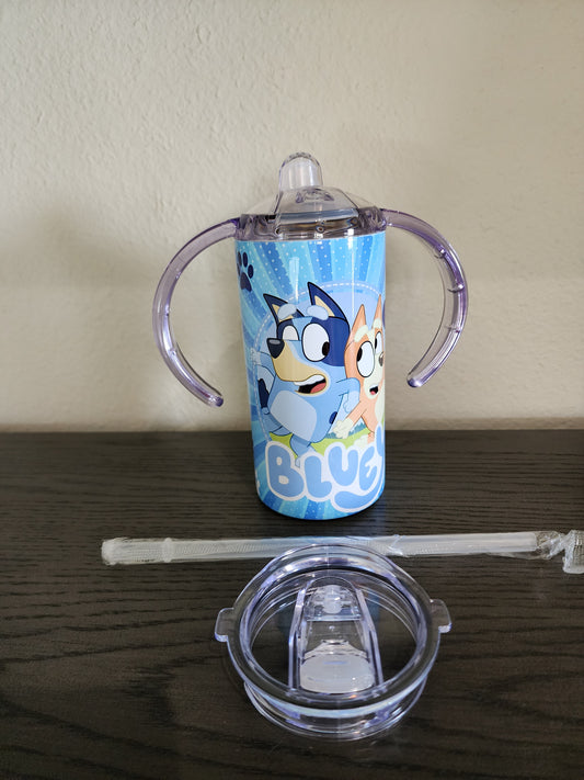 12oz Sippy Cups-Bluey