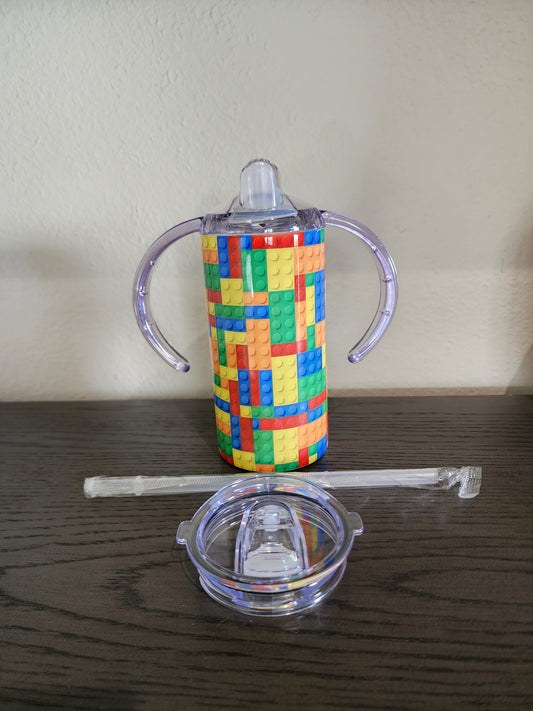 12oz Sippy Cups-Bricks