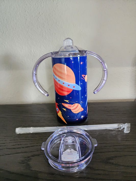 12oz Sippy Cups-Space