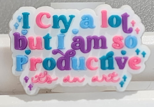 Taylor Swift "I Cry A lot But I am so productive" Croc Charm