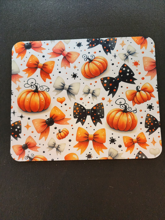 Pumpkins and Bows Mousepad