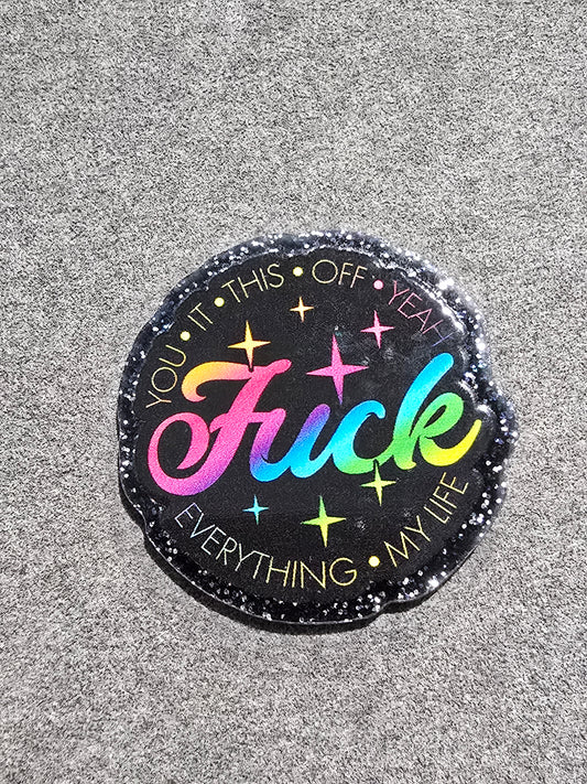 Glitter Flatback- F*CK