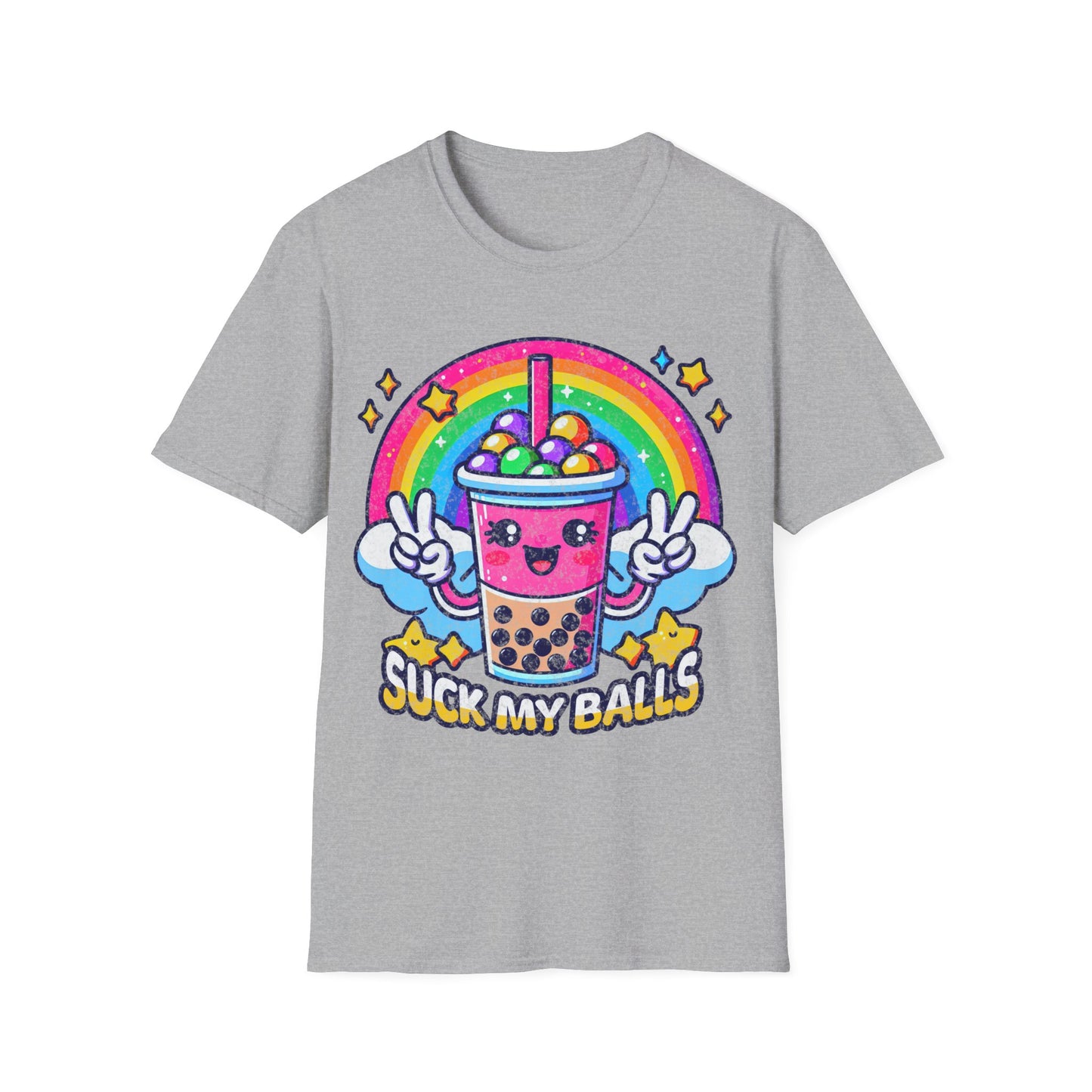 Suck My Balls Boba Tea Unisex Softstyle T-Shirt