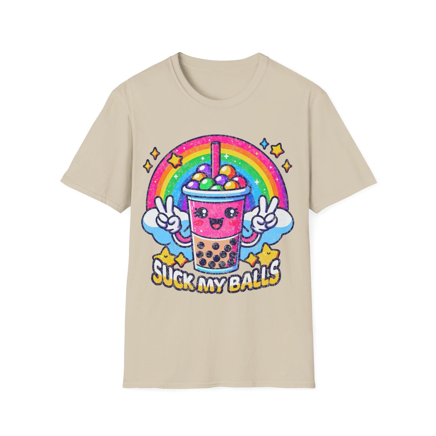 Suck My Balls Boba Tea Unisex Softstyle T-Shirt