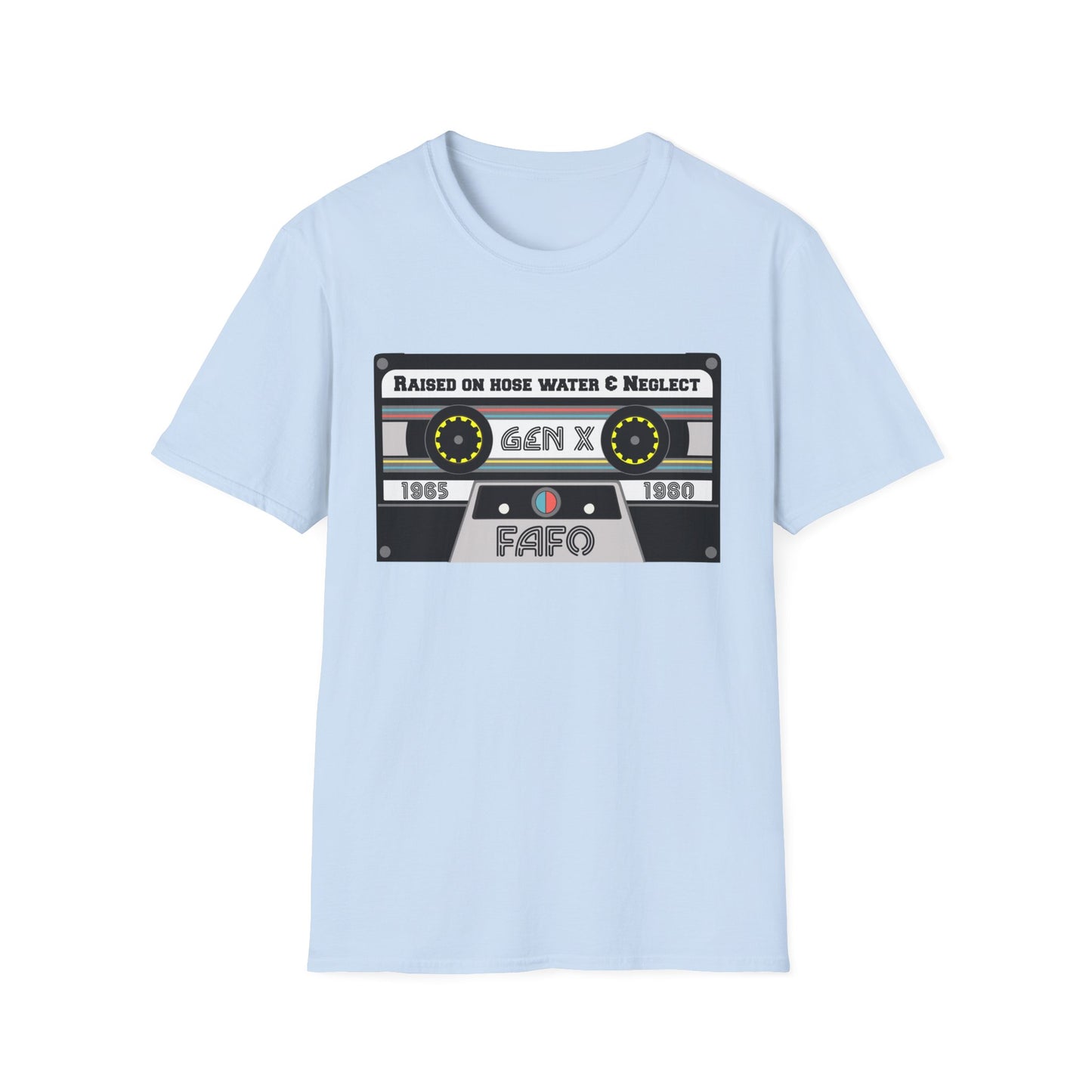 GenX FAFO Mixed Tape Unisex Softstyle T-Shirt