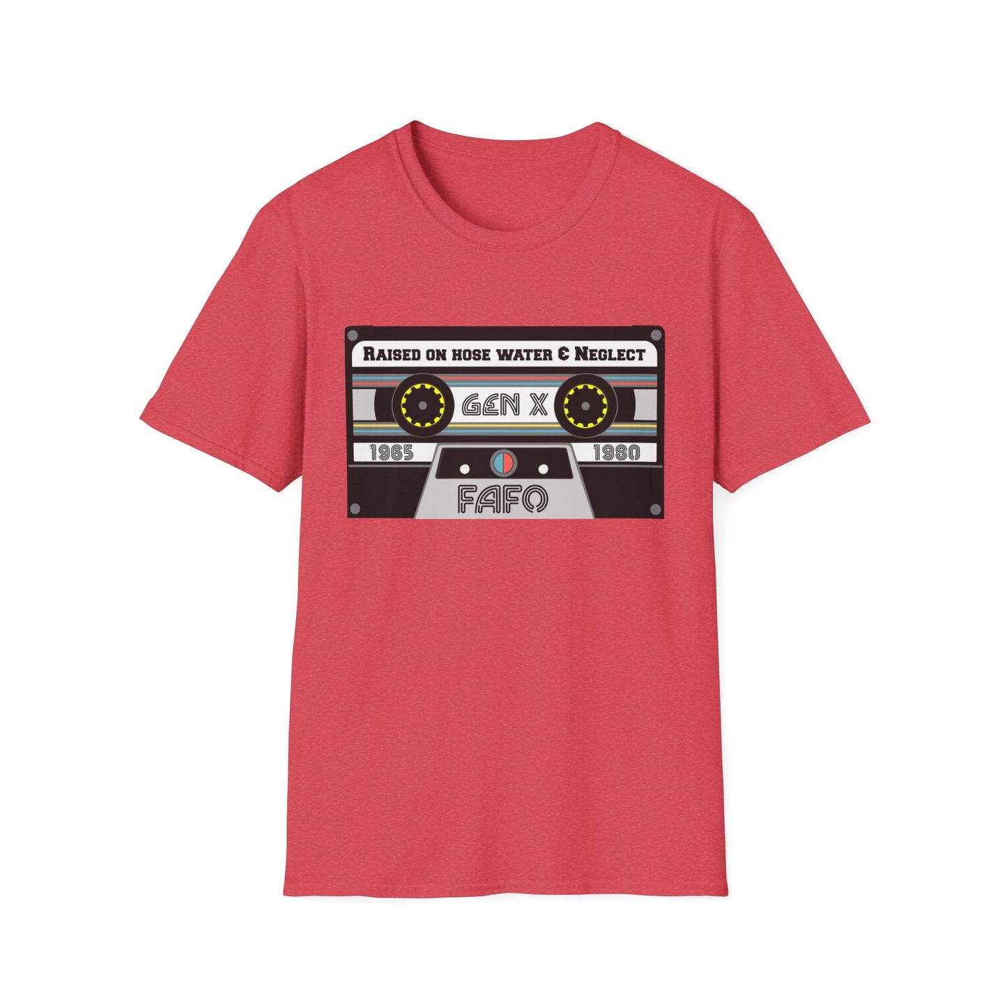 GenX FAFO Mixed Tape Unisex Softstyle T-Shirt