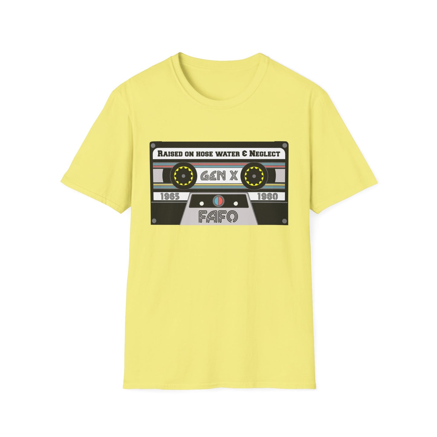 GenX FAFO Mixed Tape Unisex Softstyle T-Shirt