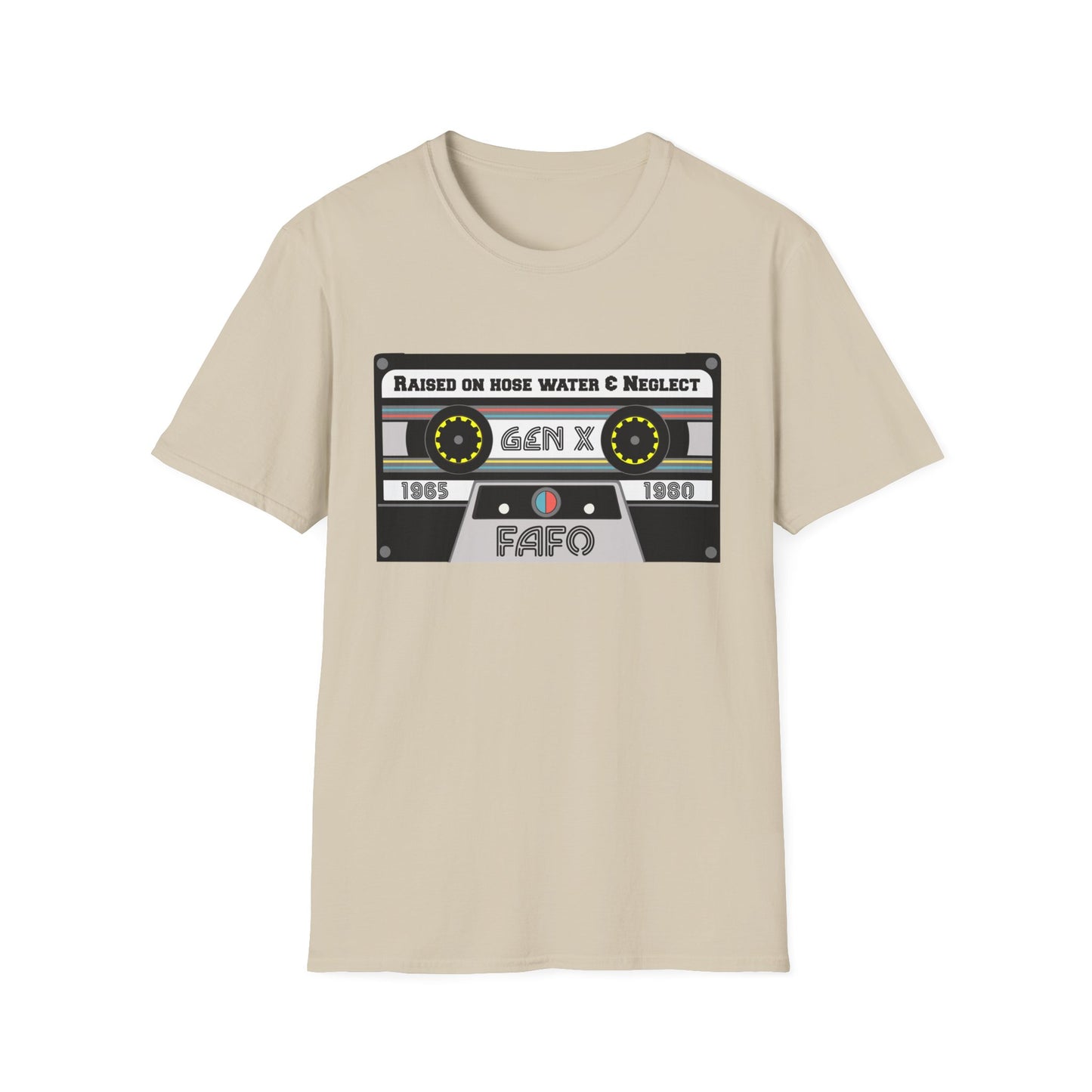 GenX FAFO Mixed Tape Unisex Softstyle T-Shirt