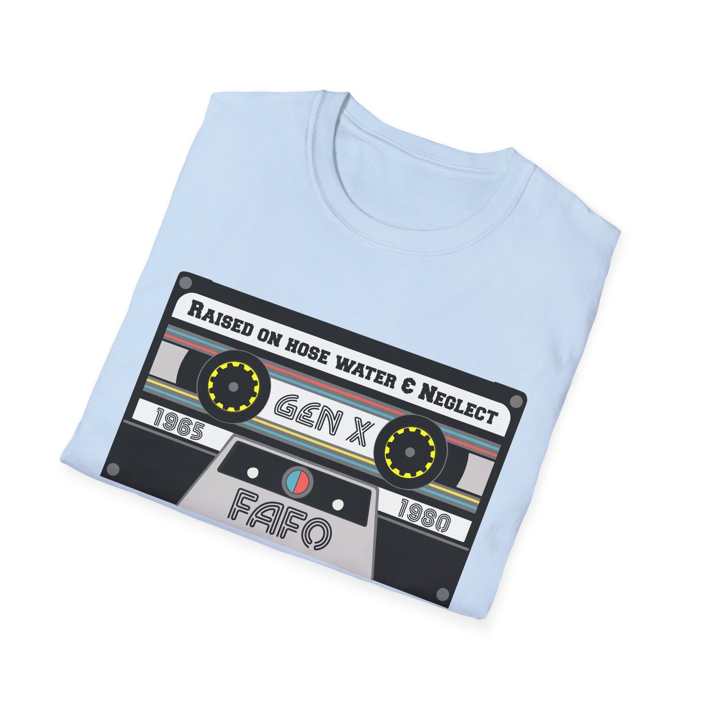 GenX FAFO Mixed Tape Unisex Softstyle T-Shirt