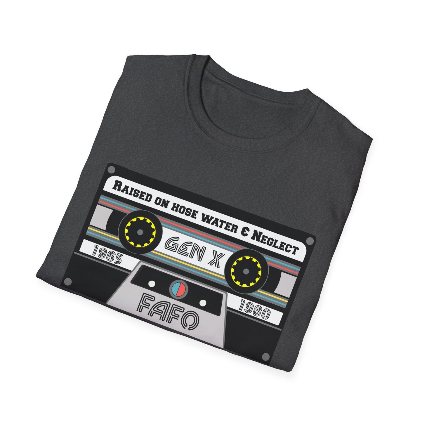 GenX FAFO Mixed Tape Unisex Softstyle T-Shirt