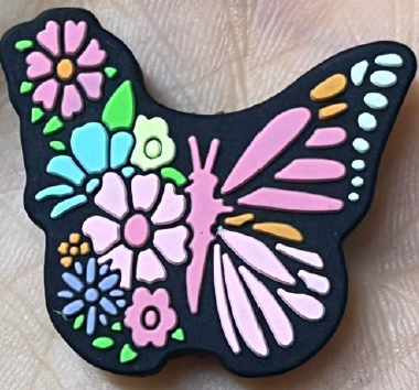 Focal Beads - Butterfly Flowers