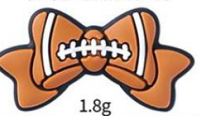 Focal Beads - Football Bow