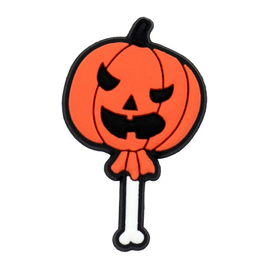 Pumpkin Lolli-Pop Croc Charm