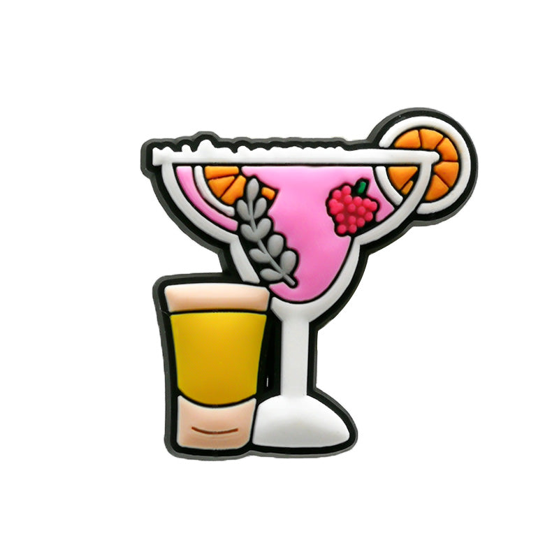 Tropical Drink Croc Charm