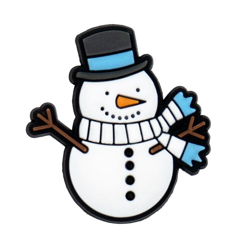 Snowman with Top Hat Straw Topper