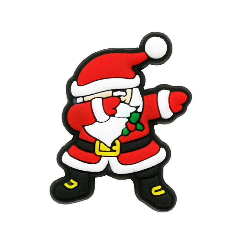 Santa Dabbing Straw Topper