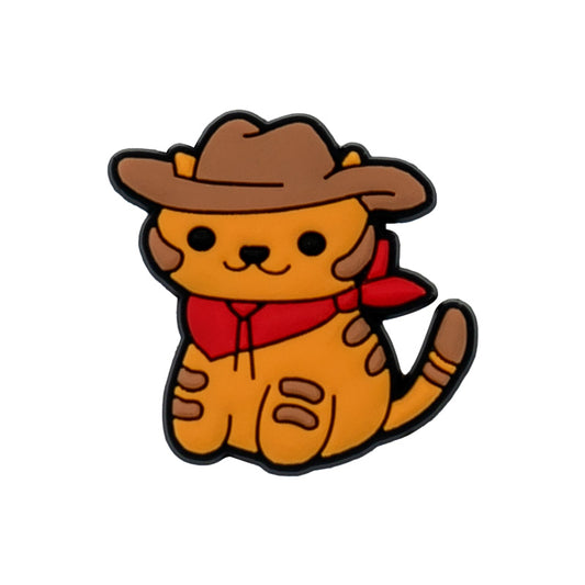 Cowboy Cat Straw Topper