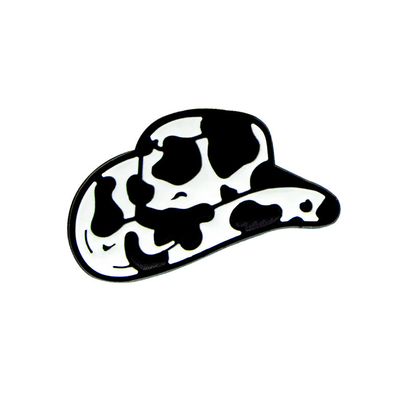 Cow Print Cowboy Hat Straw Topper