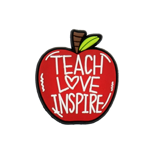 Teach Love Inspire Straw Topper