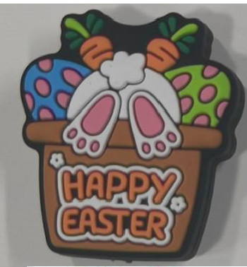 Focal Beads - Happy Easter Bunny Basket