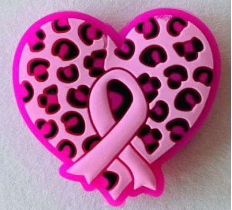 Focal Beads - Leopard Breast Cancer Awareness