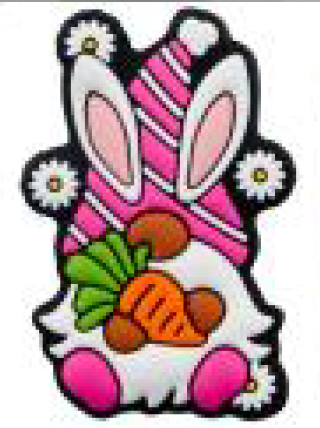 Focal Beads - Pink Gnome Bunny