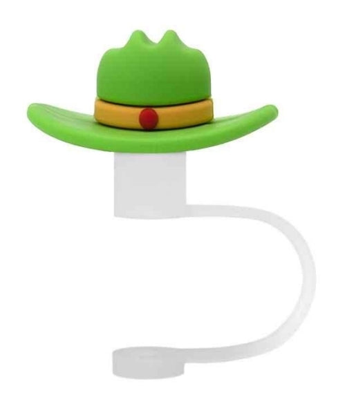 3D Straw Toppers- Green Hat