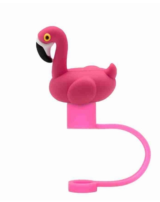 3D Straw Topper- Pink Flamingo