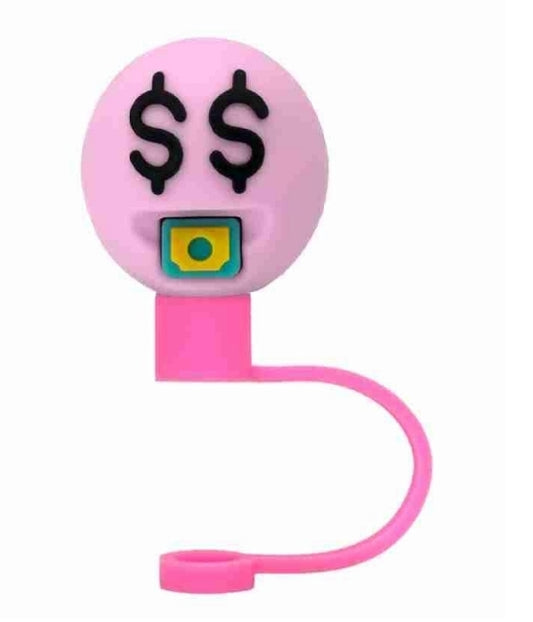 3D Straw Topper- Money Face