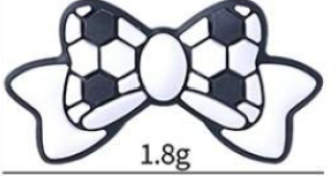 Focal Beads - Soccer Ball Bow