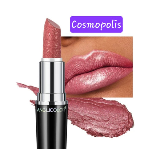 🫦 #1 Cosmopolis Metallic Glam Shimmer Lipstick 🫦