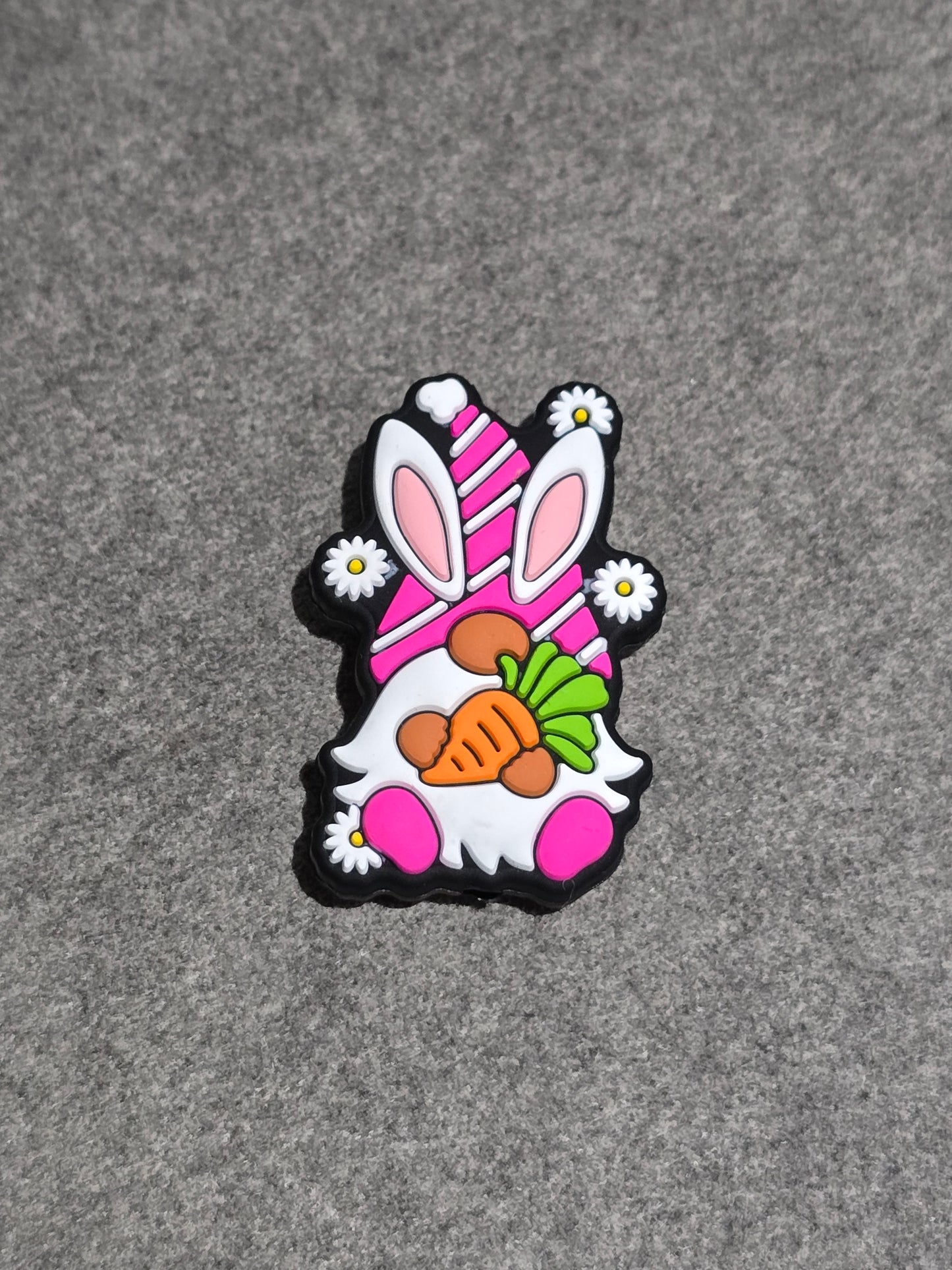 Focal Beads - Pink Gnome Bunny