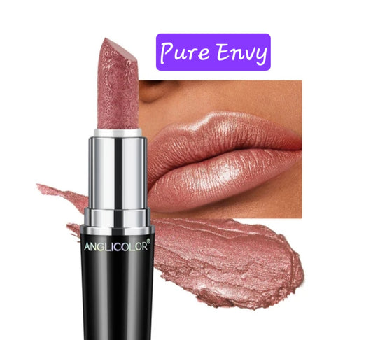 🫦 #7 Pure Envy Metallic Glam Shimmer Lipstick 🫦