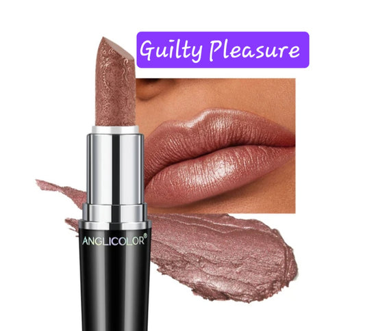 🫦 #9 Guilty Pleasure Metallic Glam Shimmer Lipstick 🫦